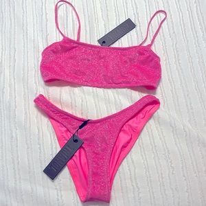 Triangl Mica-Pitaya pink sparkle bikini- tags on never worn!